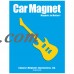 Electric Guitar Car Magnet White   